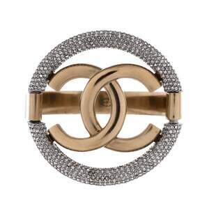 Chanel Circle Cc Cutout Cuff Bracelet #249905C13B